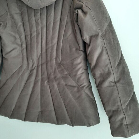 RW&CO. Down Insulated Puffer Winter Jacket Quilted Short Coat w/ Hood Brown Sz S - Picture 13 of 16